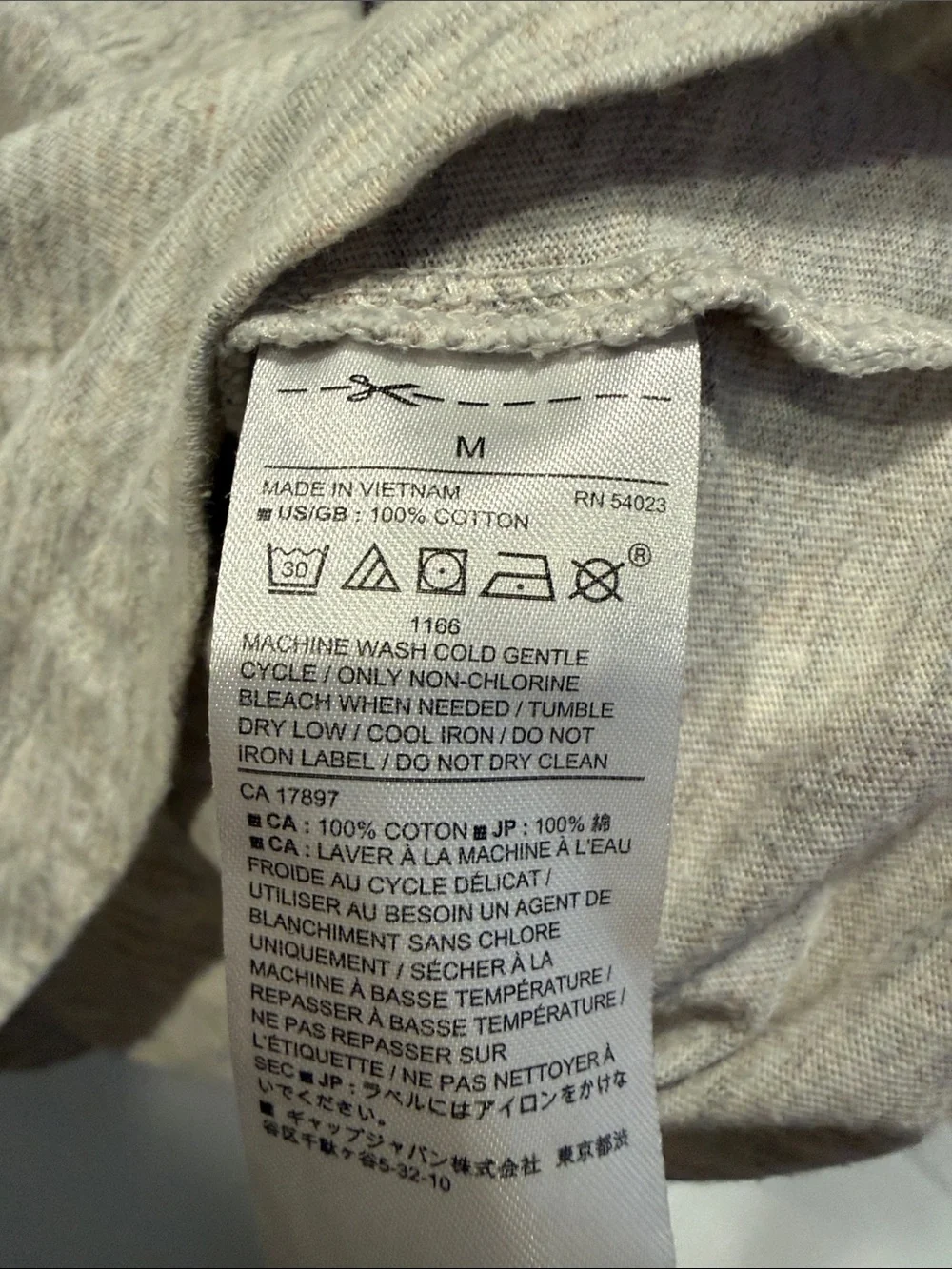 Banana Republic Heather Light Gray Long-Sleeve Henley